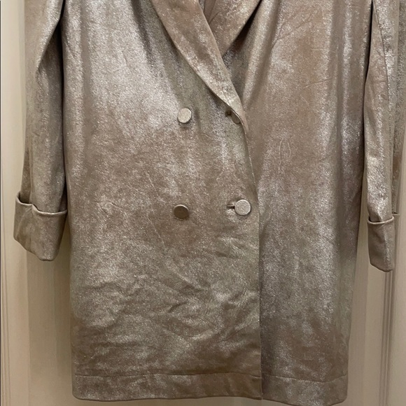 Zara metallic blazer coat dress jacket - Picture 2 of 6